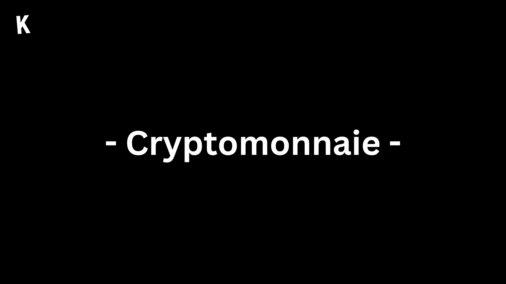 Cryptomonnaie