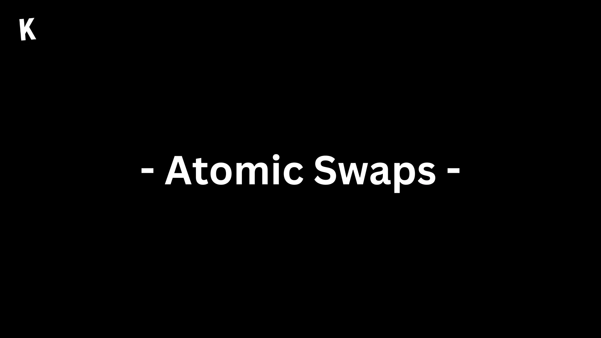 Atomic Swaps