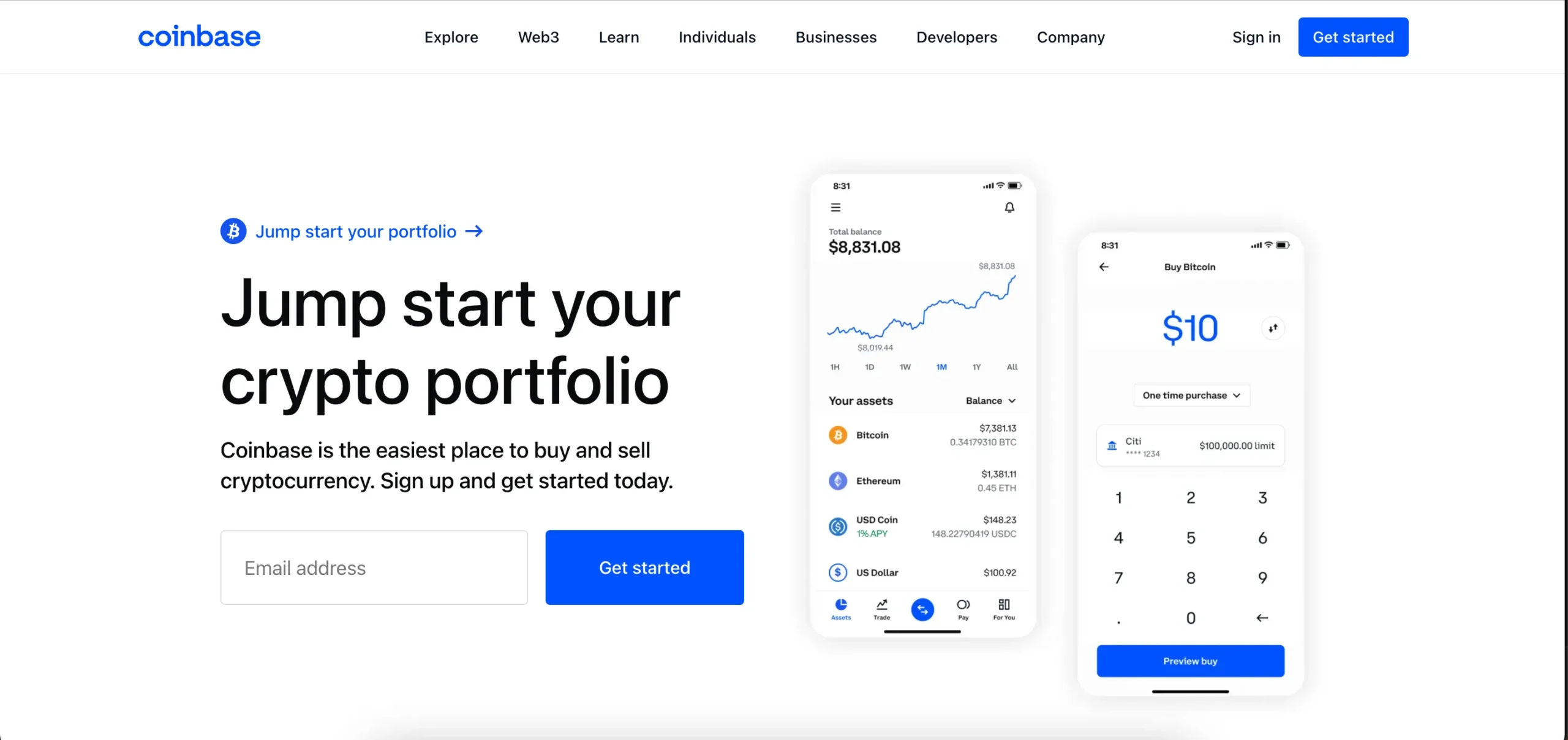 Coinbase Website