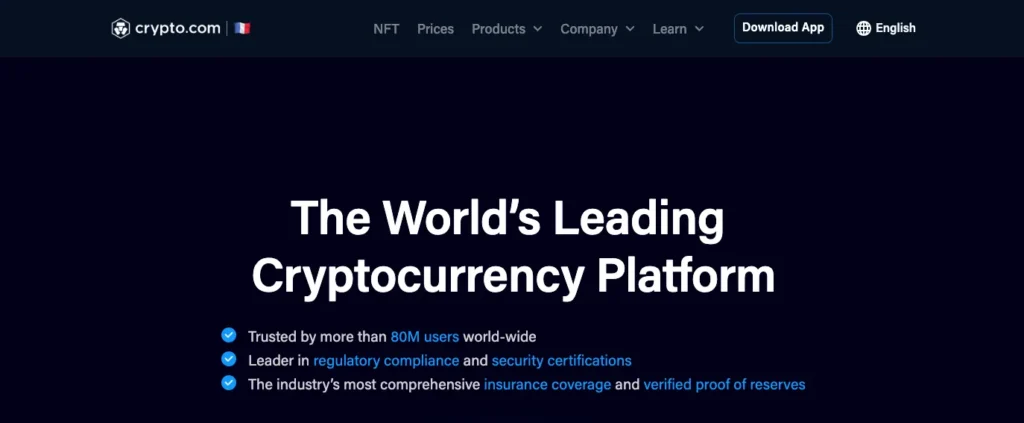 Cryptpo.com homepage
