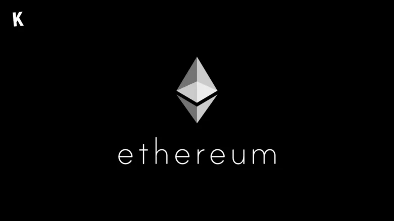 Logo Ethereum sur fond noir