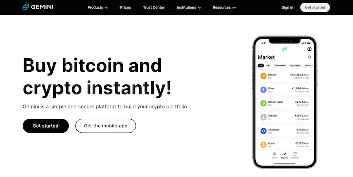 Gemini home page