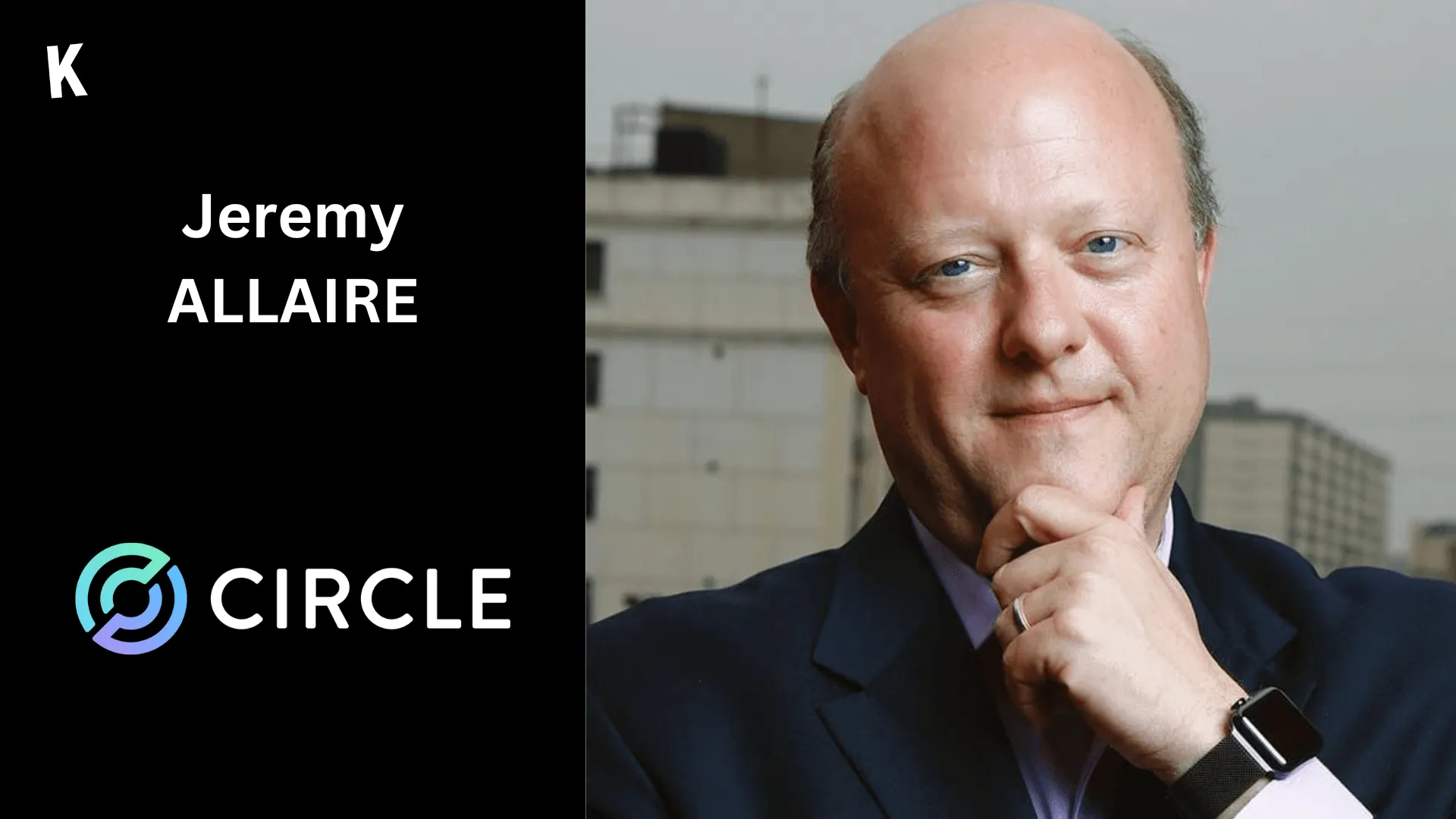 Portrait de Jeremy Allaire avec logo de Circle