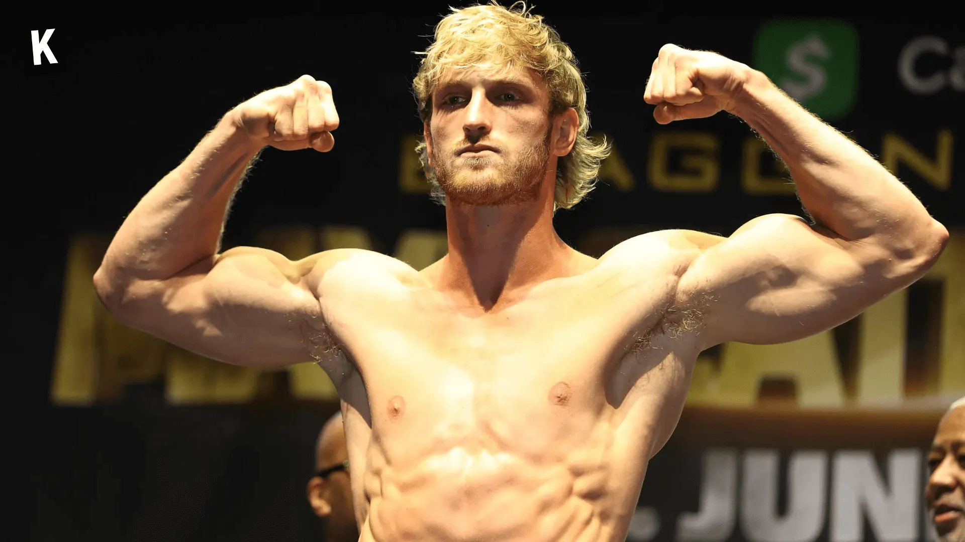 Logan Paul at the weigh-in before a fight