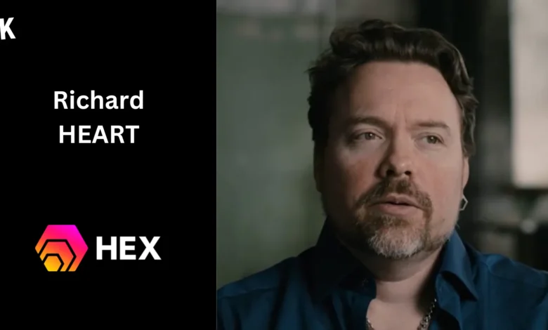 Portrait Richard Heart avec logo de Hex