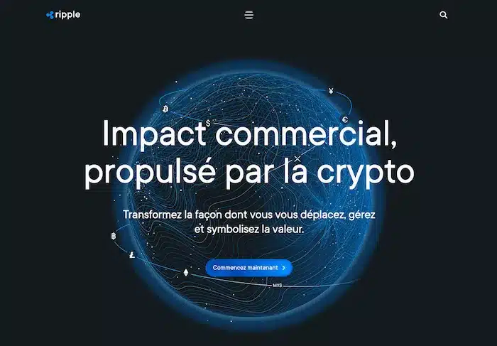 Ripple.com page d'accueil