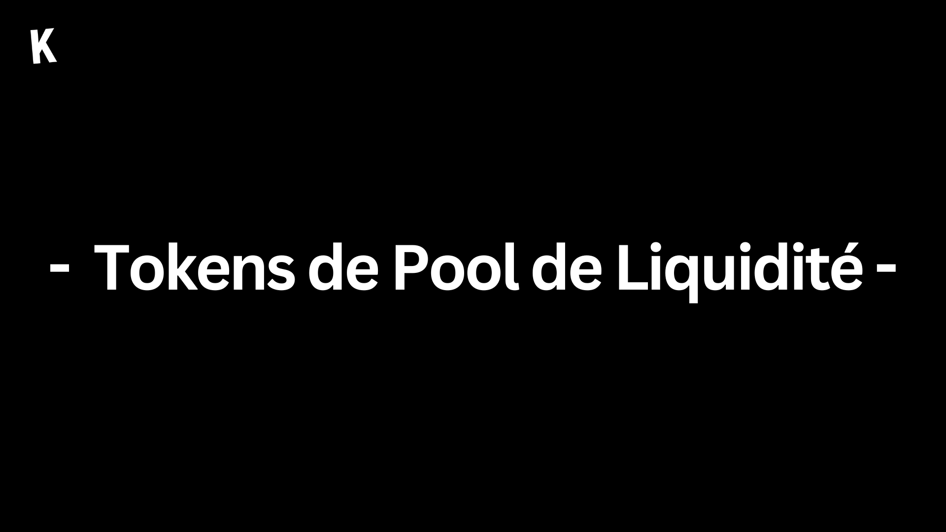 Tokens de Pool de Liquidité