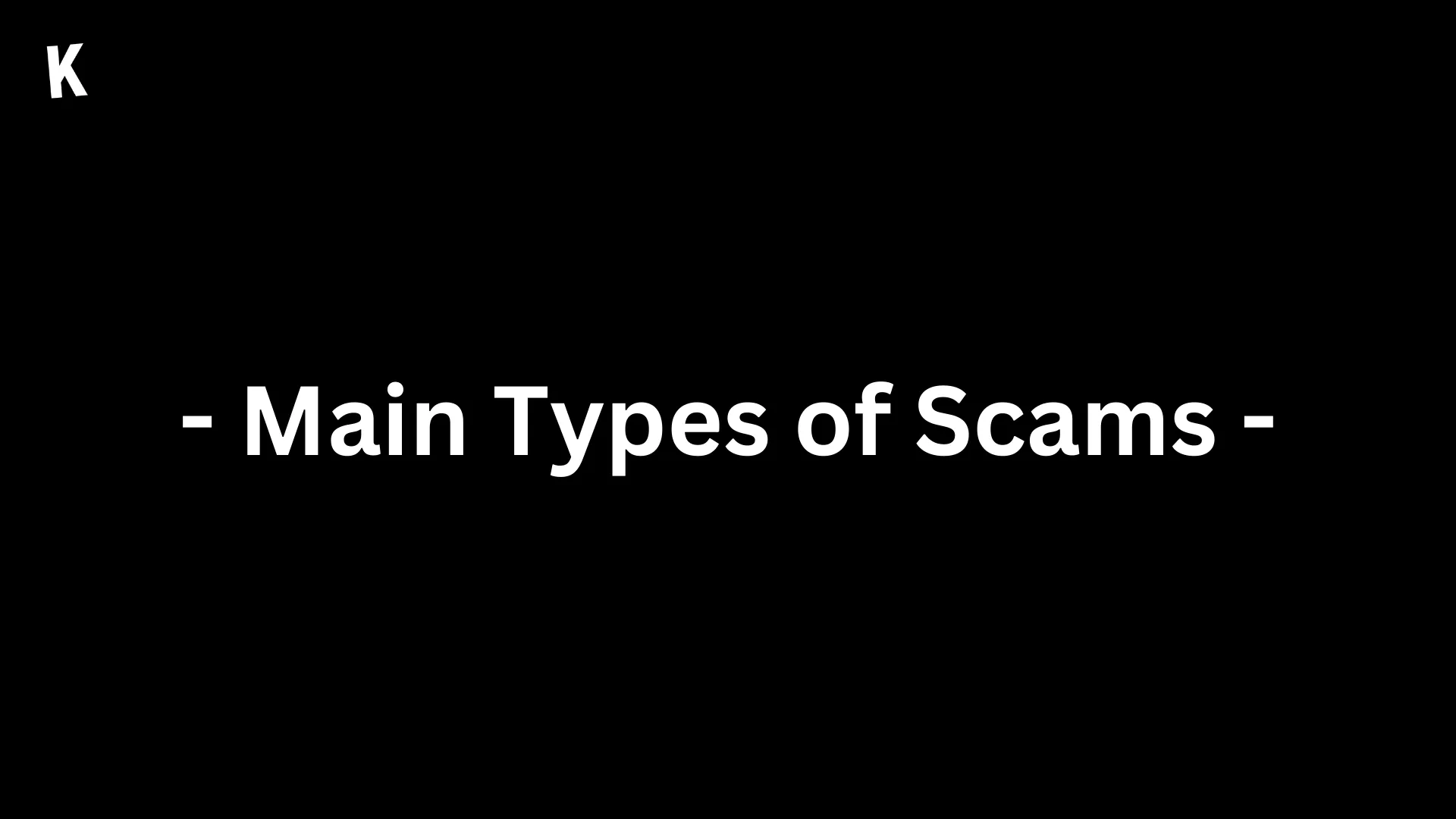 Types of Scams in Crypto