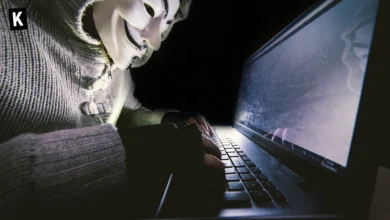 Hacker in front of a screen