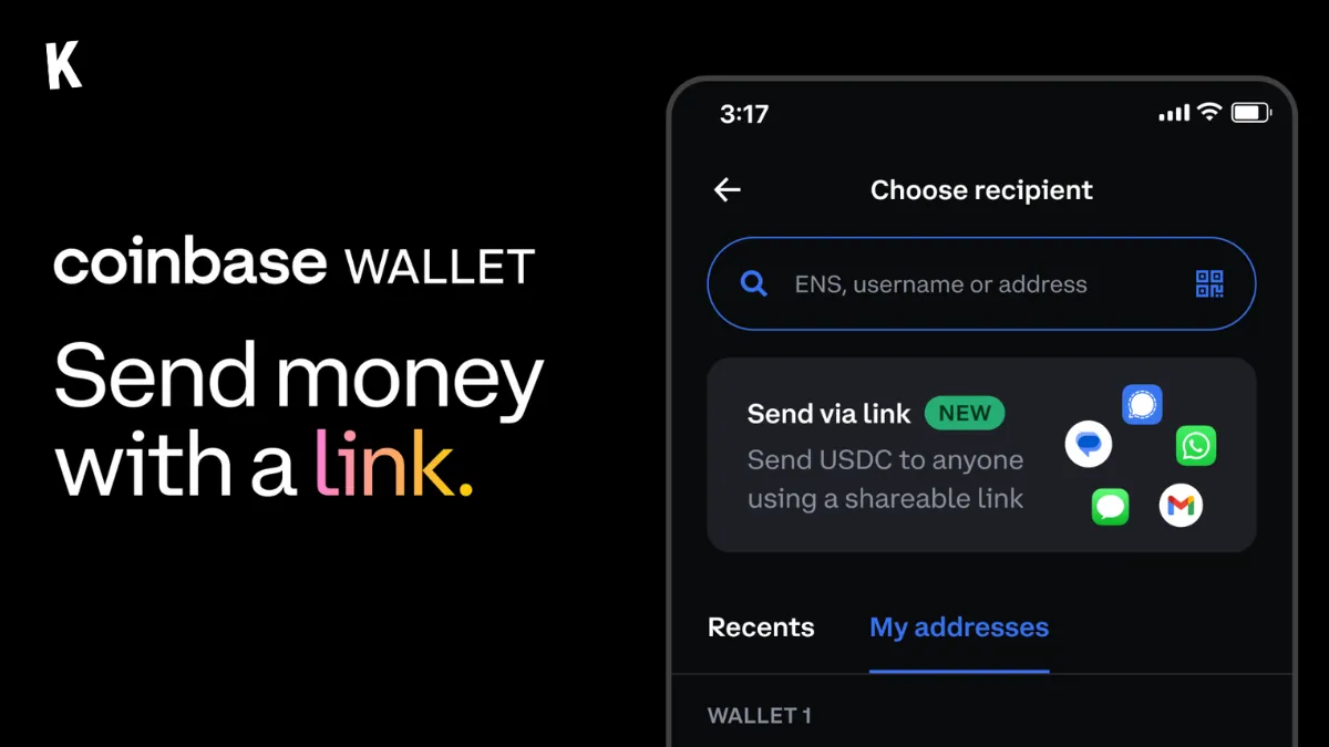 Coinbase Wallet now Enables Money Transfers Through Social Media and Messaging Apps